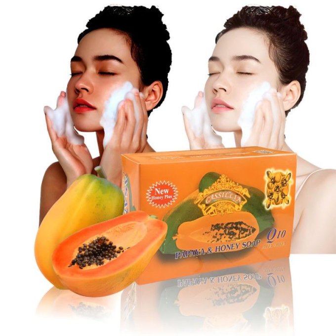 ASANTEE-PAPAYA HONEY SOAP 125g